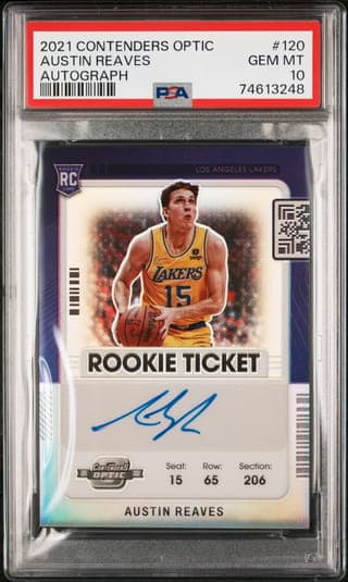 Austin Reaves — 2021 Contenders Optic Auto • #120